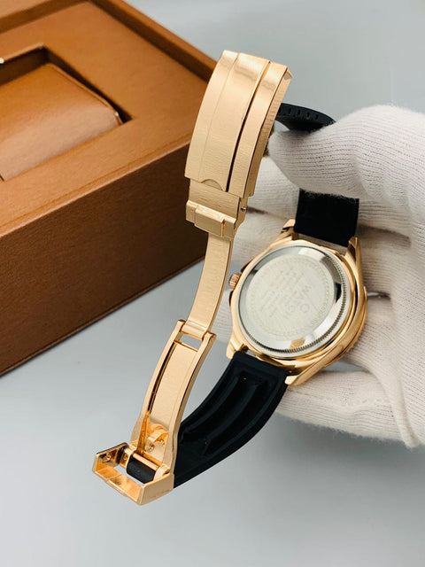Automatic Movement Rose Gold Men Watch | Quartz
