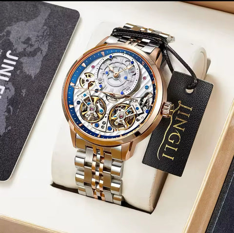 OLEVS Watch for Men Waterproof Trendy Hollow-Carved