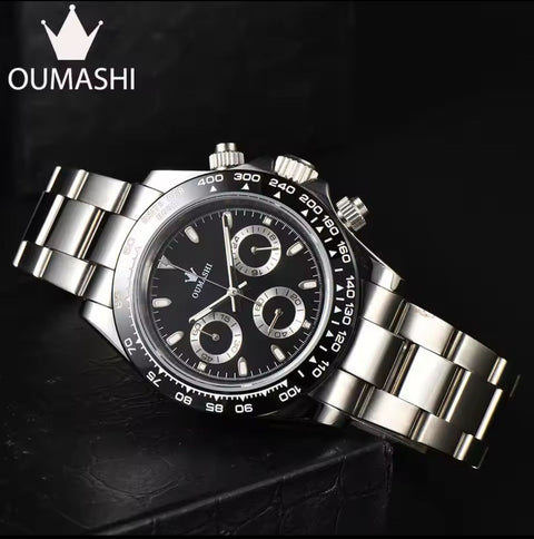 Men's Fashion Sports Watches for Men Business Stainless Steel Quartz Wristwatch