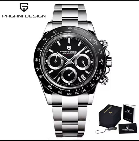 Men's Fashion Sports Watches for Men Business Stainless Steel Quartz Wristwatch
